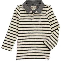 Navy/cream Stripe Rugby