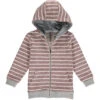 Brown/cream Stripe Hooded Top