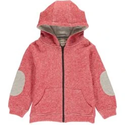 Red Hooded Sweat Top
