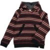 OAKDALE Multi Stripe Hooded Top