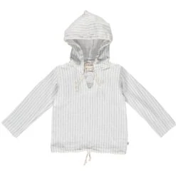 ST IVES White Gauze Hooded Top