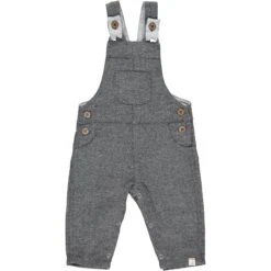 JELLICO Black Herringbone Woven Overalls