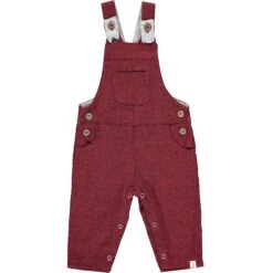 JELLICO Wine Herringbone Woven Overalls