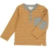 LINDEN Mustard/White Stripe Henley
