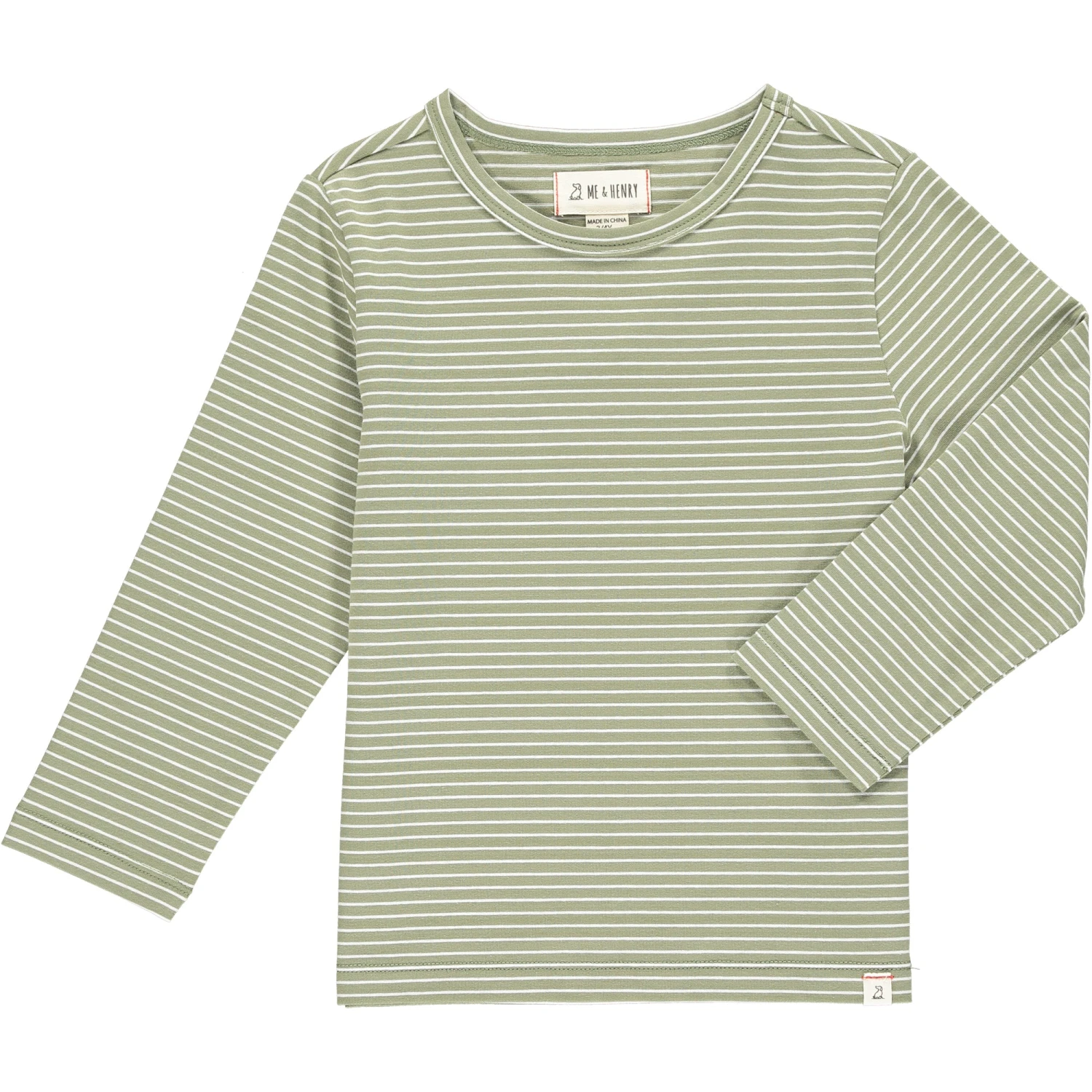 Sage Striped Tee 1 Sage Striped Tee