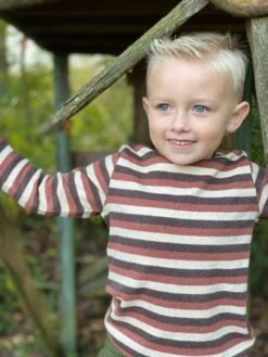 ALCOA Beige/brown Striped Tee -Me & Henry HB737j 3