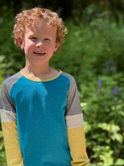 DOYLE Teal/multi Stripe Tee -Me & Henry HB740A 1