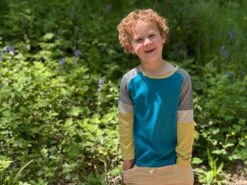 DOYLE Teal/multi Stripe Tee -Me & Henry HB740A HB1340A 3