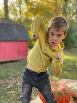 MILLINGTON Mustard Long Sleeve Polo -Me & Henry HB745f 3