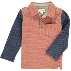 TROY Brown Stripe Polo