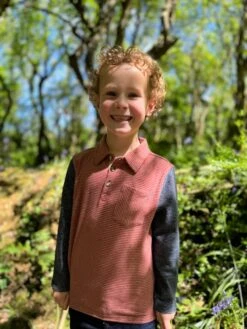 TROY Brown Stripe Polo -Me & Henry HB747c 2