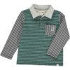 TRENTON Green/Grey Stripe Rugby