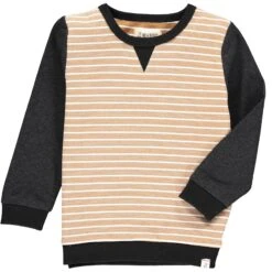 OBION Gold/Cream Striped Sweatshirt