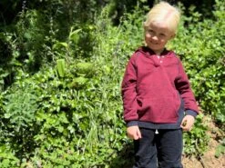 JAMES Wine/black Heathered Hooded Top 9 JAMES Wine/black Heathered Hooded Top -Me & Henry HB758B 2