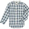 ATOKA Blue/cream Plaid Woven Round Neck Shirt