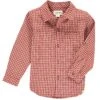 ATWOOD Rust/beige Plaid Woven Shirt