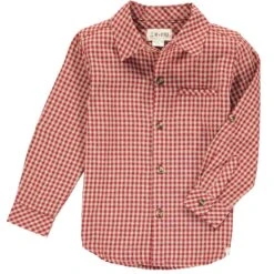 ATWOOD Rust/beige Plaid Woven Shirt