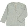 BENJI Heathered Grey Ribbed Henley