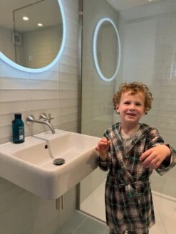 MUNFORD Green/Brown/White Plaid Lounge Robe -Me & Henry HB792B HB790C 6