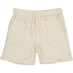 BLUEPETER Beige Ribbed Shorts