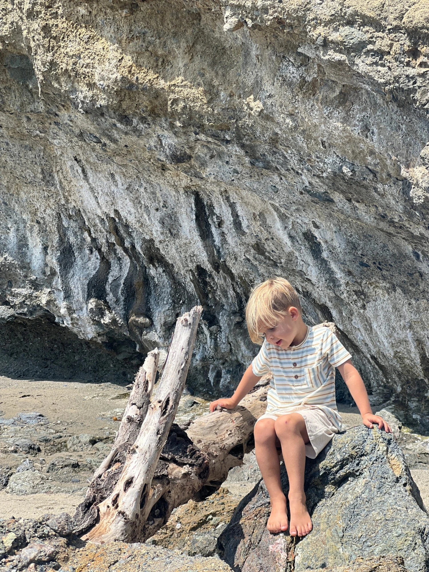 DODGER Blue/Lemon/White Ribbed Henley Tee 3 DODGER Blue/Lemon/White Ribbed Henley Tee - Image 3