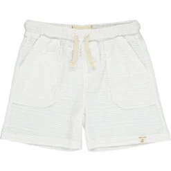BLUEPETER White Ribbed Shorts