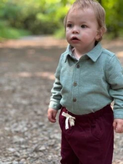 RIPLEY Green Woven Onesie -Me & Henry HB912B 4