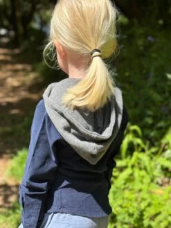 ERIN Navy Cord Hooded Woven Shirt -Me & Henry HB922A 1