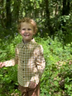 ATWOOD Gold/White Plaid Shirt 7 ATWOOD Gold/White Plaid Shirt -Me & Henry HB924E 2