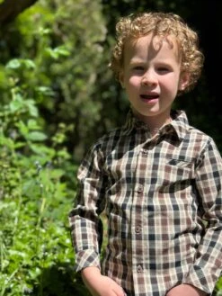 ATWOOD Brown/Black Plaid Shirt 8 ATWOOD Brown/Black Plaid Shirt -Me & Henry HB925E 3