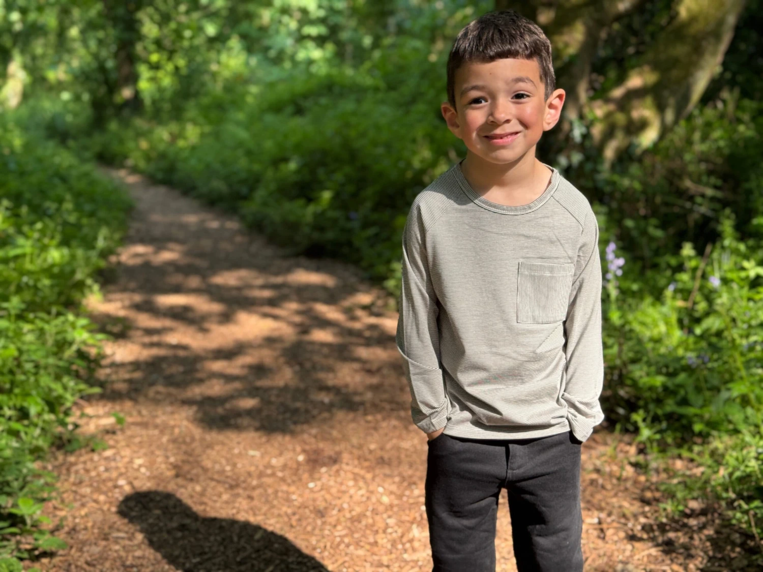 AIKEN Brown Striped Raglan Tee 3 AIKEN Brown Striped Raglan Tee - Image 3