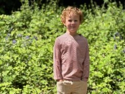 AIKEN Burgundy Striped Raglan Tee -Me & Henry HB930E HB1340A 3