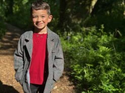 TWEEDY Black Chunk Houndstooth Jacket -Me & Henry HB935E HB1353B 2