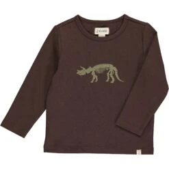 CHEROKEE Brown Dino Skeleton Printed Tee