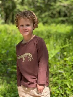 CHEROKEE Brown Dino Skeleton Printed Tee -Me & Henry HB938C HB1340A 3