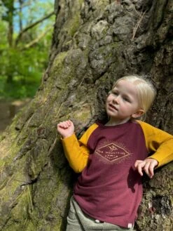 MIDWAY Burgundy Mountain Printed Tee -Me & Henry HB940B HB1340BHK 1