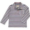 WAVERLY Blue/burgundy Stripe Polo