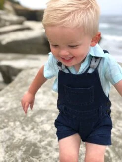 Denim Effect Shortie Overalls -Me & Henry HB94e and HB105a lifestyle2 653b5715 66c4 4783 924e 2a15d2f9a513