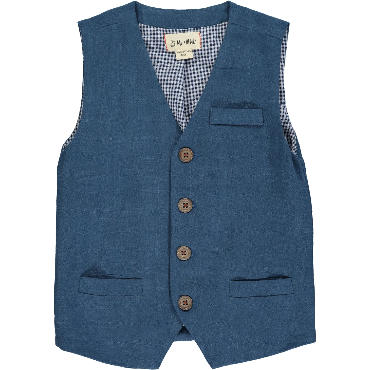 CLEMSON Blue Cotton Vest 1 CLEMSON Blue Cotton Vest