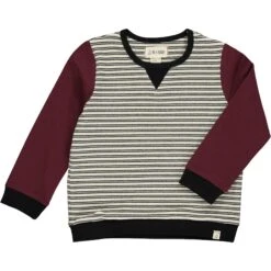 OBION Cream/black Stripe Sweatshirt