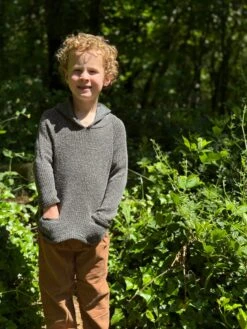 LAMAR Grey Knit Hooded Top -Me & Henry HB966B 2