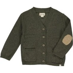DUNCAN Green Cotton Cardigan