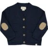 DUNCAN Blue Cotton Cardigan