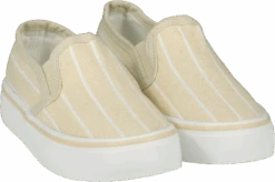 SOUTHAMPTON Stone Stripe Canvas Deck Shoes