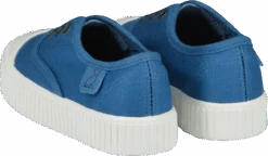 MONTAUK Blue Canvas Plimsolls -Me & Henry HBS005B Front 23
