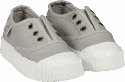 MONTAUK Grey Canvas Plimsolls
