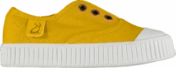 MONTAUK Yellow Canvas Plimsolls 8 MONTAUK Yellow Canvas Plimsolls -Me & Henry HBS005E Front 2