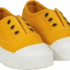 MONTAUK Yellow Canvas Plimsolls