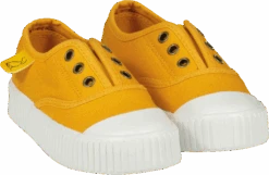 MONTAUK Yellow Canvas Plimsolls