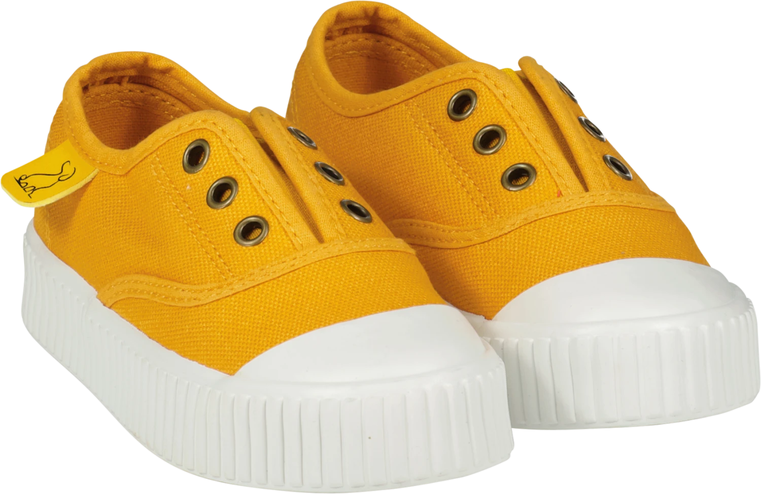 MONTAUK Yellow Canvas Plimsolls 1 MONTAUK Yellow Canvas Plimsolls